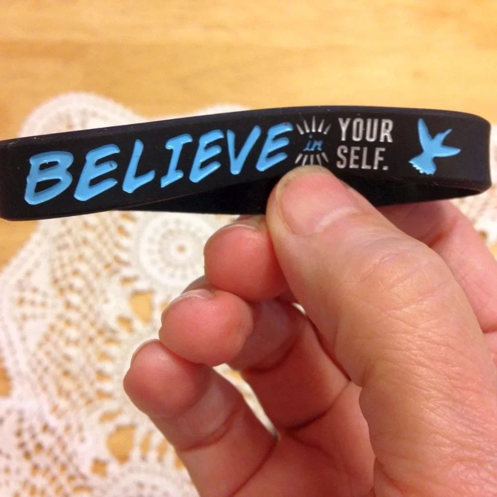 Four new kid's bracelets with inspiring messages